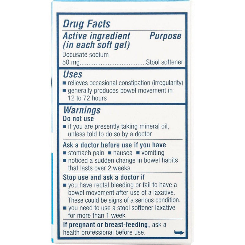Colace Clear Soft Gels - 28ct