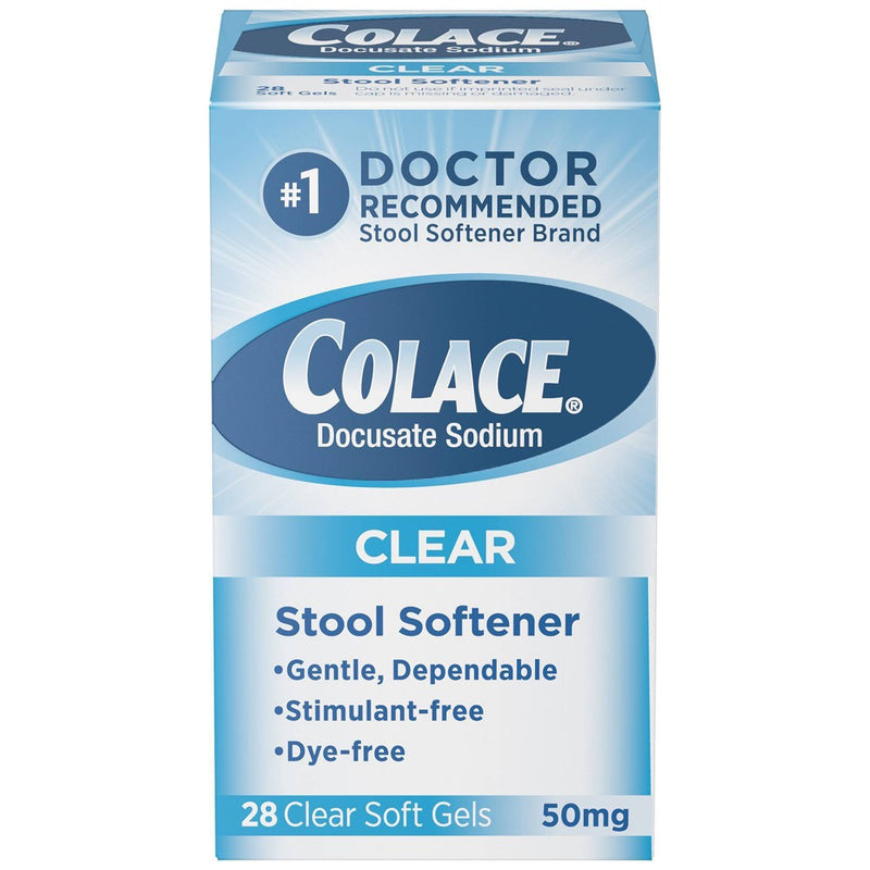 Colace Clear Soft Gels - 28ct