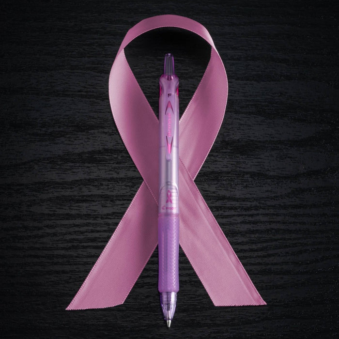 Pilot 3ct Acroball Breast Cancer Awareness Ballpoint Pens Fine Point 0.7mm Black Ink