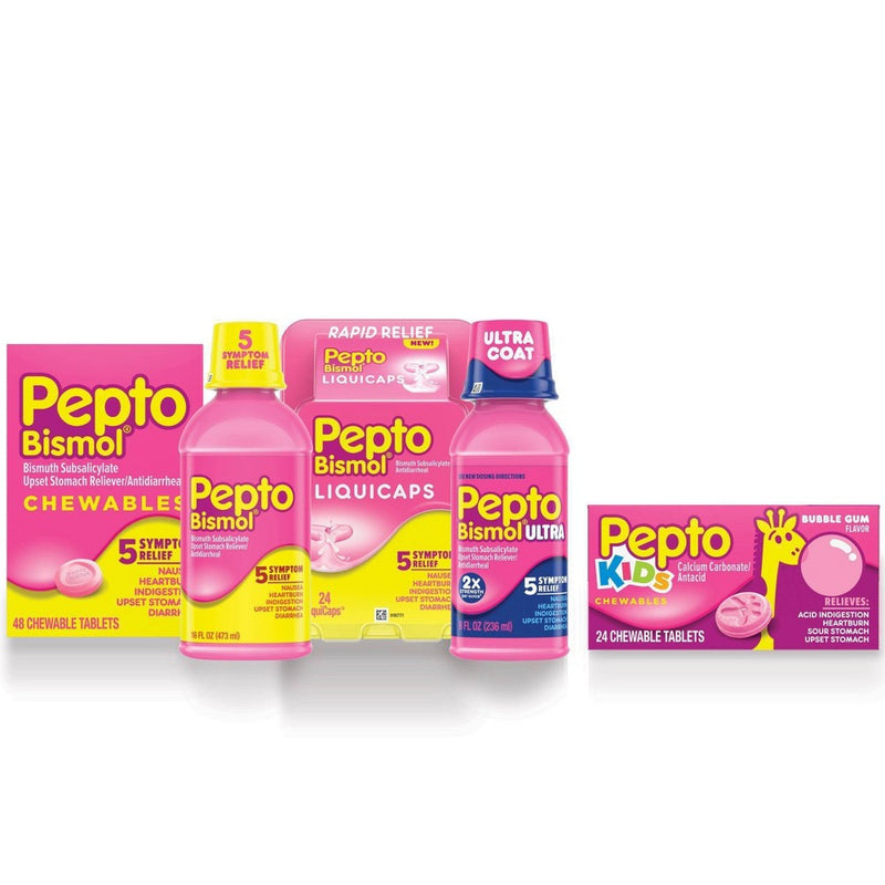 Pepto-Bismol  5 Symptom Digestive Relief Chewable Tablets 48ct