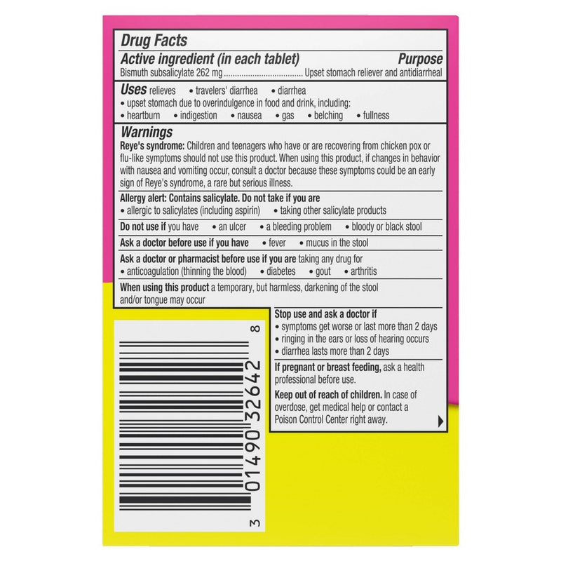 Pepto-Bismol  5 Symptom Digestive Relief Chewable Tablets 48ct