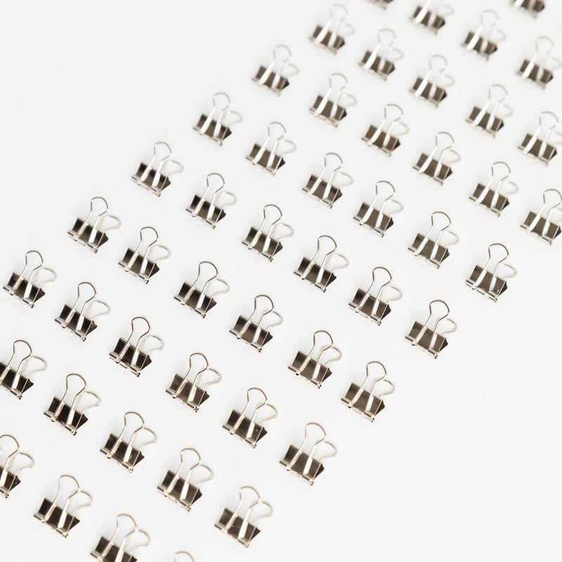 U Brands 60ct Mini Binder Clips Silver
