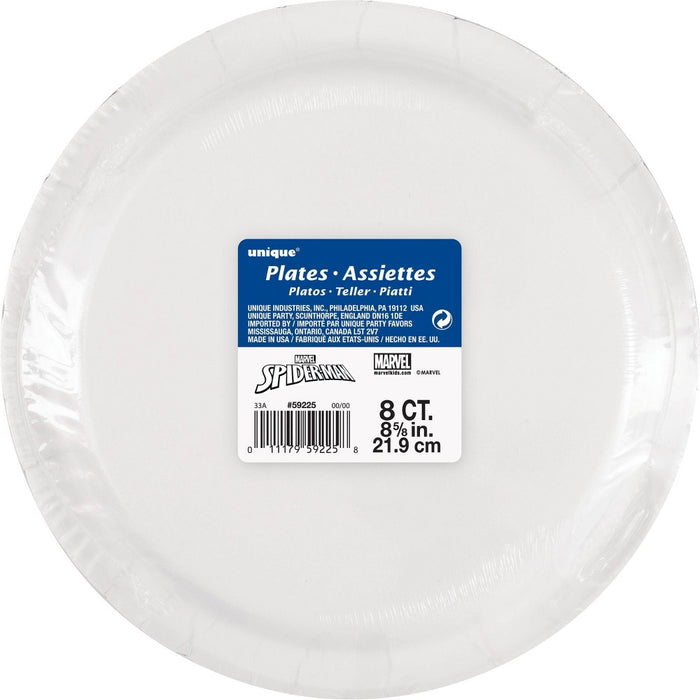 Spider-Man 9" 8ct Party Paper Plates