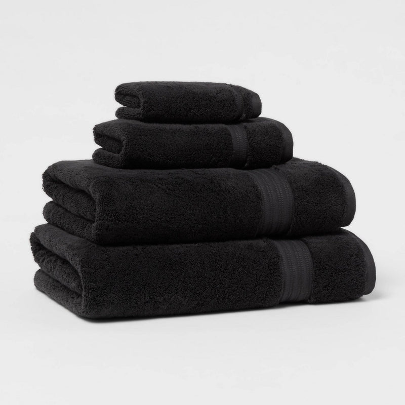 Antimicrobial Hand Towel Black - Total Fresh