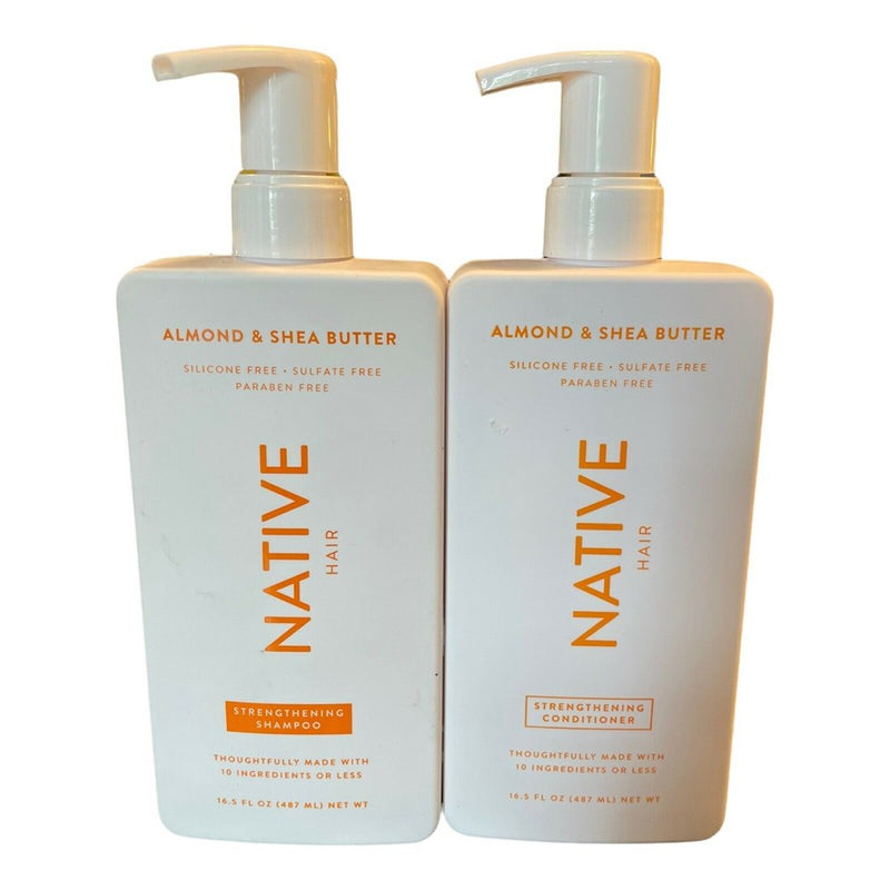 Native Almond Shea Butter Hair Strengthening Shampoo & Conditioner