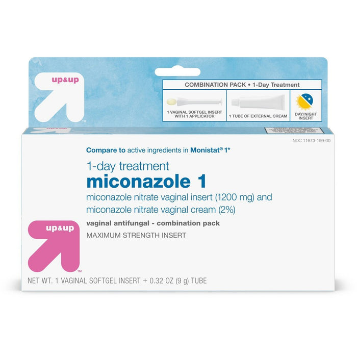 Miconazole Vaginal Antifungal Cream - 1 day Treatment - 0.32oz - up & up™