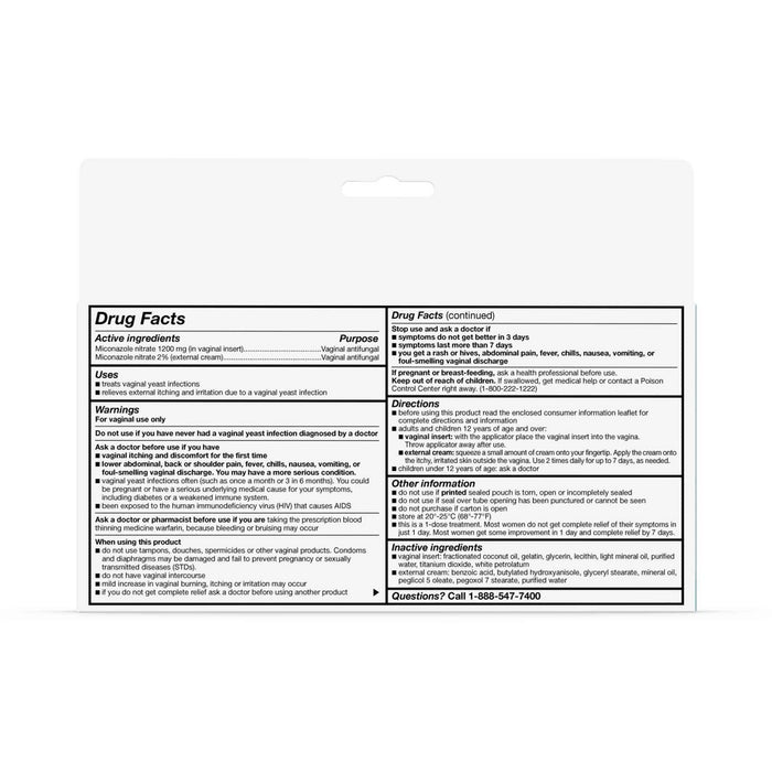 Miconazole Vaginal Antifungal Cream - 1 day Treatment - 0.32oz - up & up™