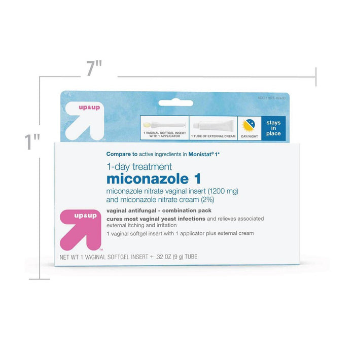 Miconazole Vaginal Antifungal Cream - 1 day Treatment - 0.32oz - up & up™