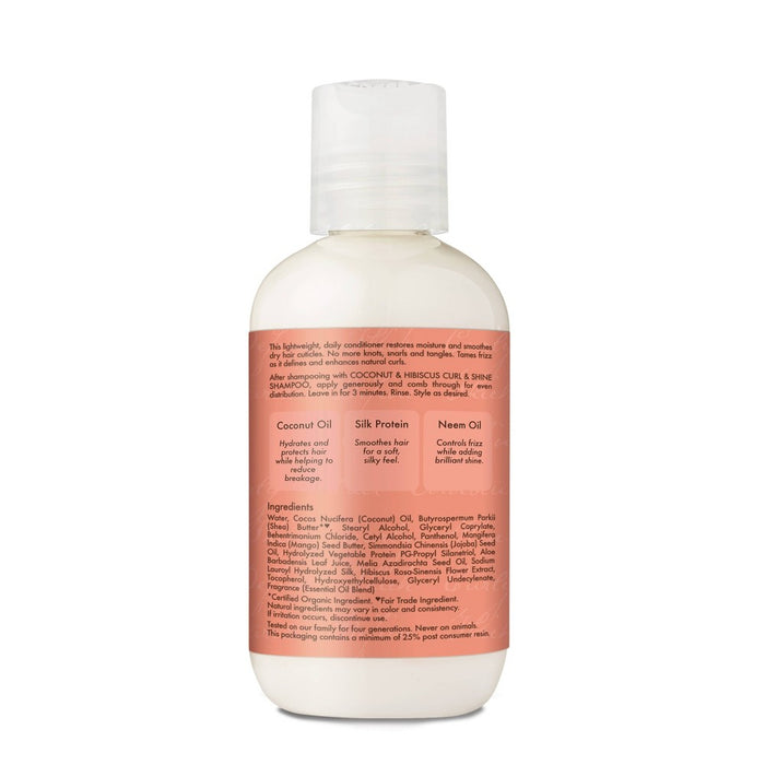 SheaMoisture Coconut & Hibiscus Curl & Shine Conditioner Travel Size - 3.2 fl oz