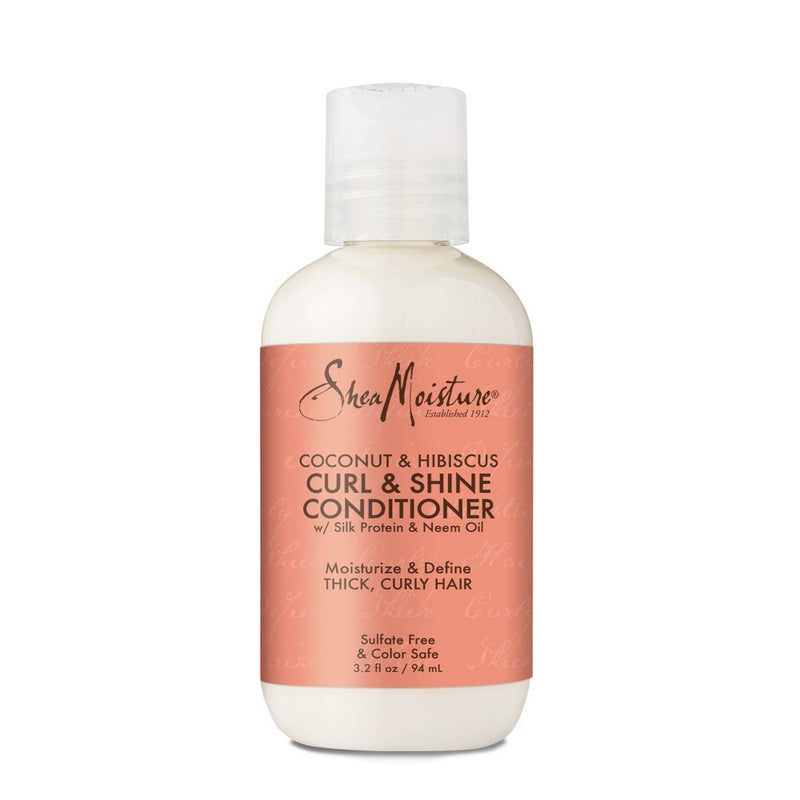 SheaMoisture Coconut & Hibiscus Curl & Shine Conditioner Travel Size - 3.2 fl oz