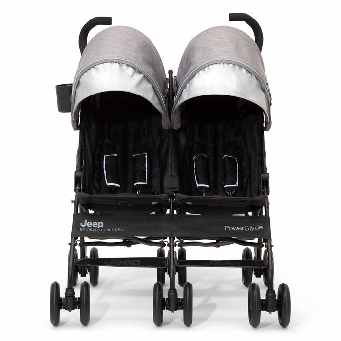 Jeep PowerGlyde Side-by-Side Double Stroller by Delta Children - Gray (LOCAL PICKUP ONLY)