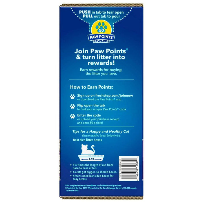 Fresh Step Clean Paws Multi-Cat with the Power of Febreze Scented Clumping Cat Litter - 22.5lbs (LOCAL PICKUP ONLY)