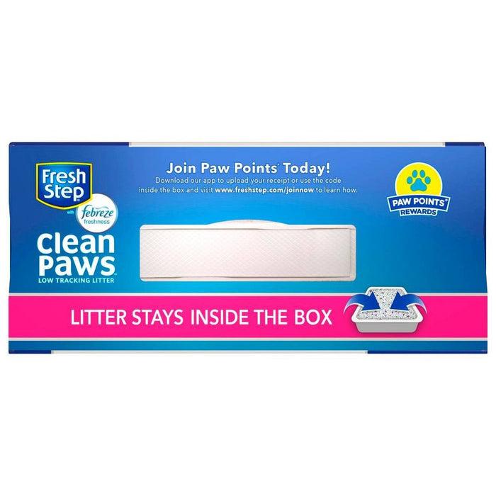 Fresh Step Clean Paws Multi-Cat with the Power of Febreze Scented Clumping Cat Litter - 22.5lbs (LOCAL PICKUP ONLY)