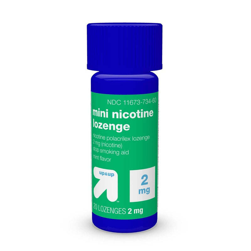 Nicotine 2mg Mini Lozenge Stop Smoking Aid - Mint - 20ct - up & up™