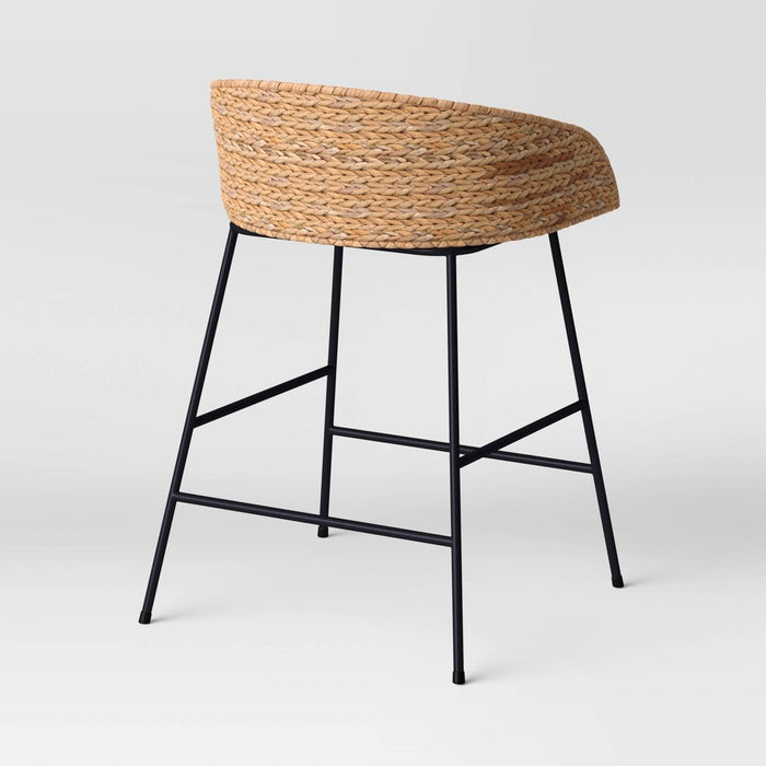 Landis Woven Backed Counter Height Barstool with Cushion - Threshold™ (LOCAL PICKUP ONLY)