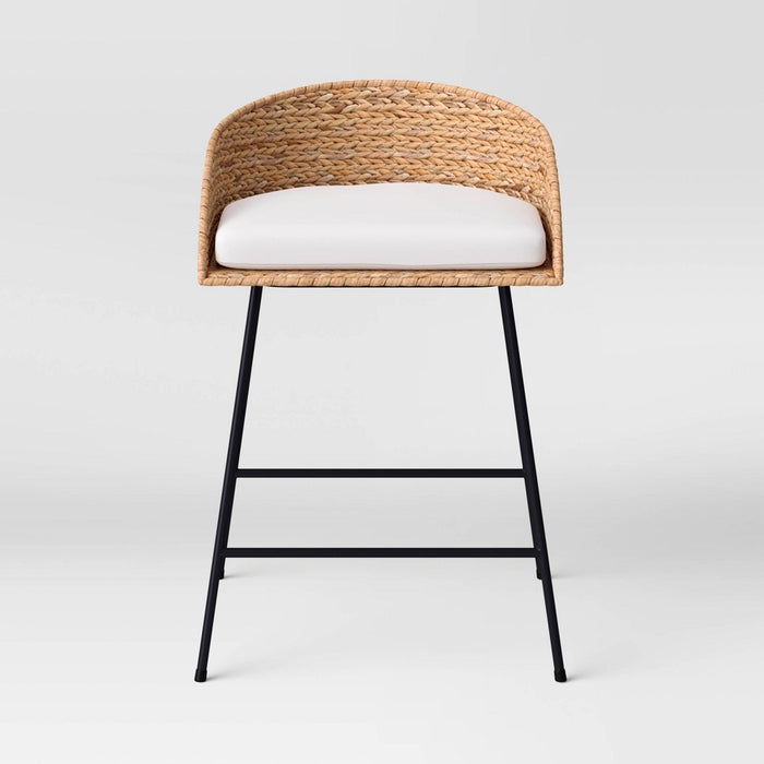 Landis Woven Backed Counter Height Barstool with Cushion - Threshold™ (LOCAL PICKUP ONLY)