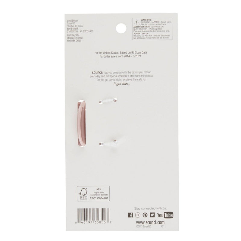 scunci Barrel Jaw Clips