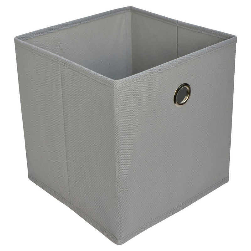 11" Fabric Cube Storage Bin Gray - Room Essentials