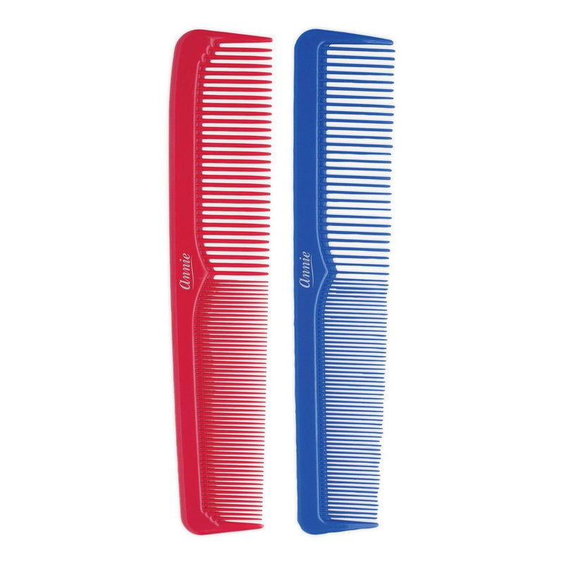Annie International Dressing Hair Combs - Red and Blue - 2 each