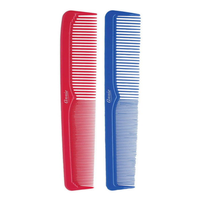 Annie International Dressing Hair Combs - Red and Blue - 2 each