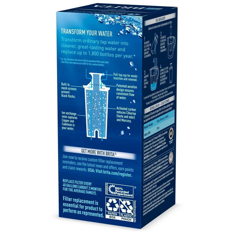Brita Advanced Replacement Water Filter for Pitchers