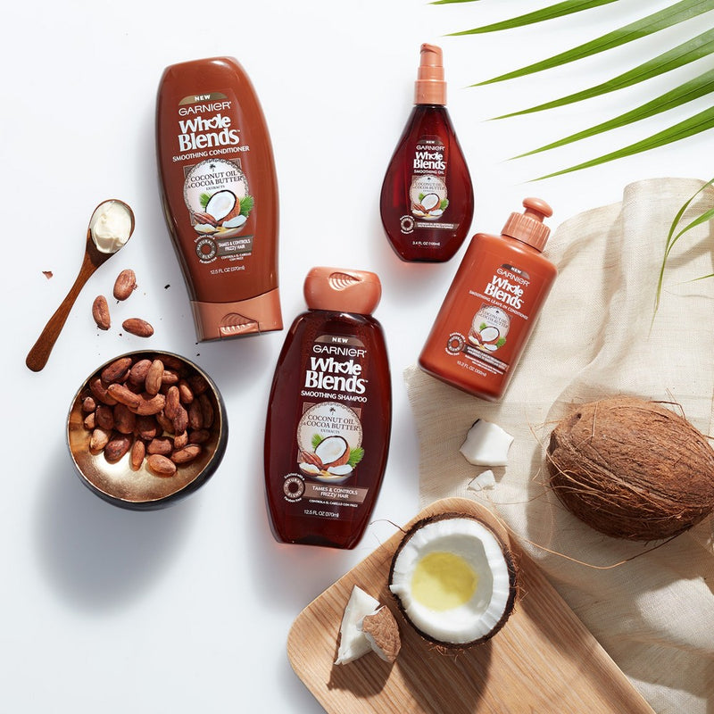 Garnier Whole Blends Coconut Oil & Cocoa Butter Extracts Smoothing Conditioner - 12.5oz