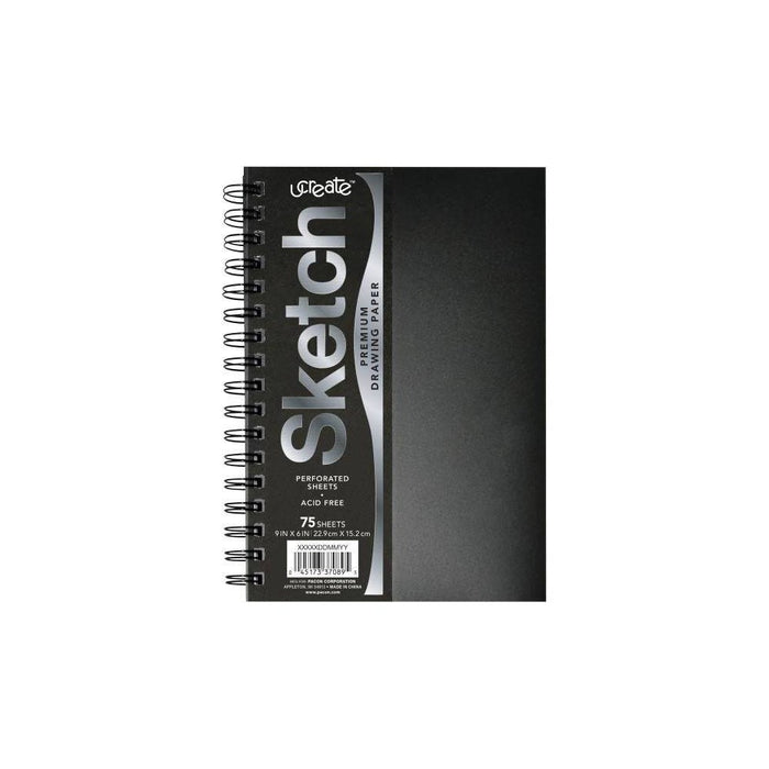 75 Sheet 9" x 6" Premium Drawing Paper Sketch Pad - ucreate