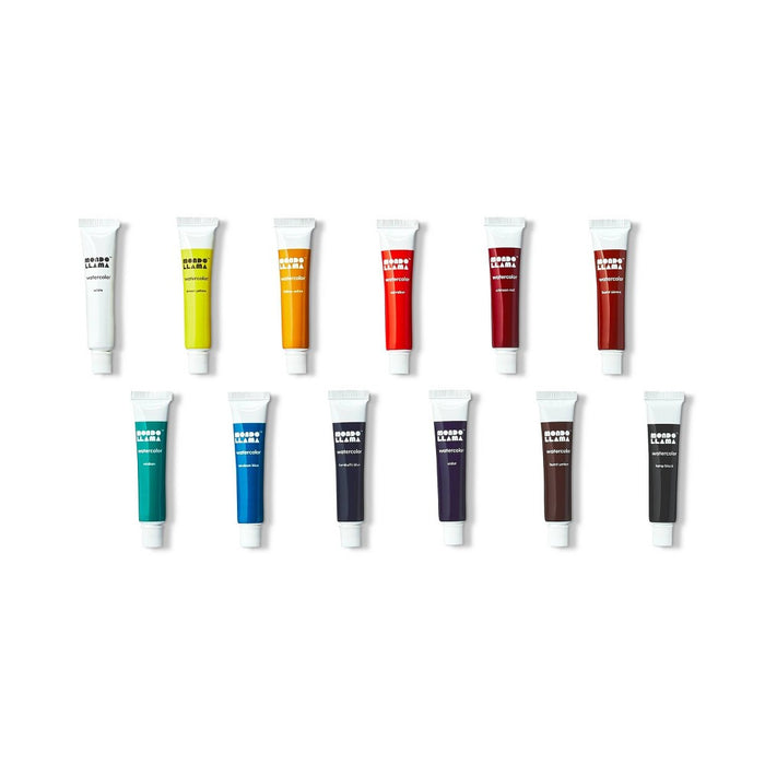 12ct Artist Watercolor Paint Tubes - Mondo Llama™