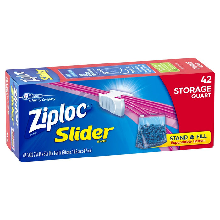 Ziploc Slider Quart Storage Bags - 42ct