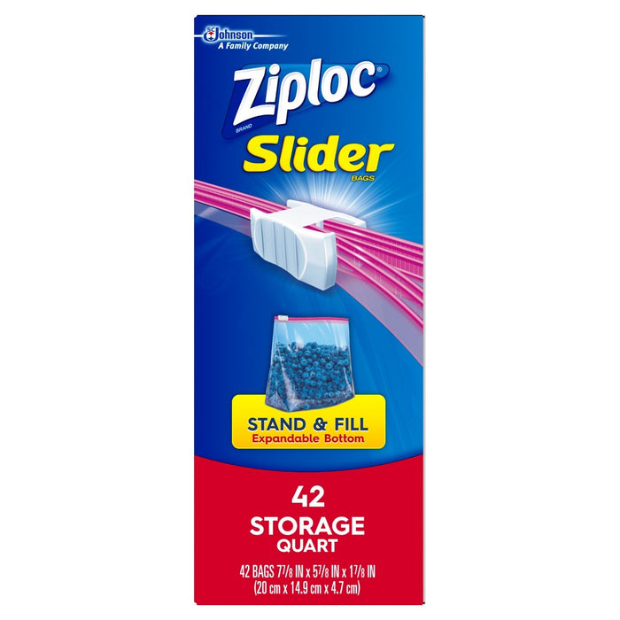 Ziploc Slider Quart Storage Bags - 42ct