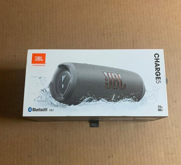 JBL Charge 5 Portable Bluetooth Waterproof Speaker - Gray - SEE DETAILS