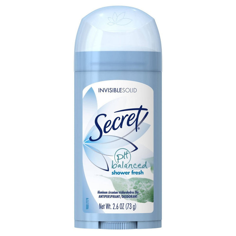 Secret pH Balanced Shower Fresh Invisible Solid Antiperspirant and Deodorant - 2.6oz