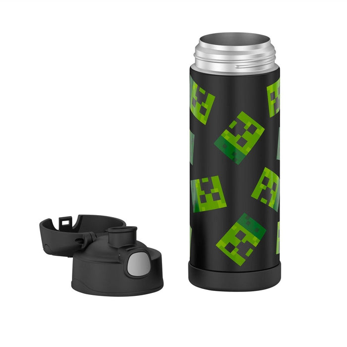 Thermos Minecraft 16oz FUNtainer Water Bottle - Black