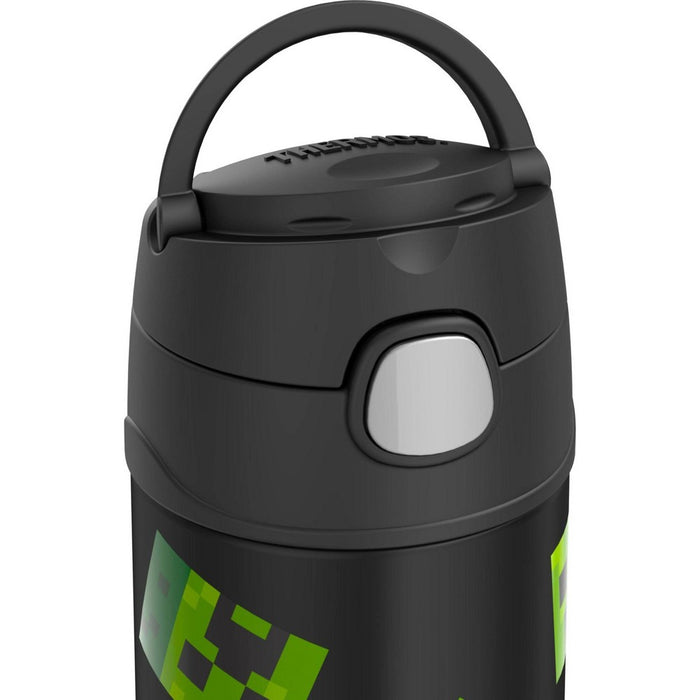 Thermos Minecraft 16oz FUNtainer Water Bottle - Black