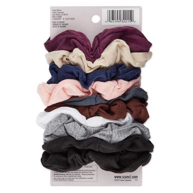 scunci Everyday & Active No Damage Large Interlock Twister Scrunchies - 10pk