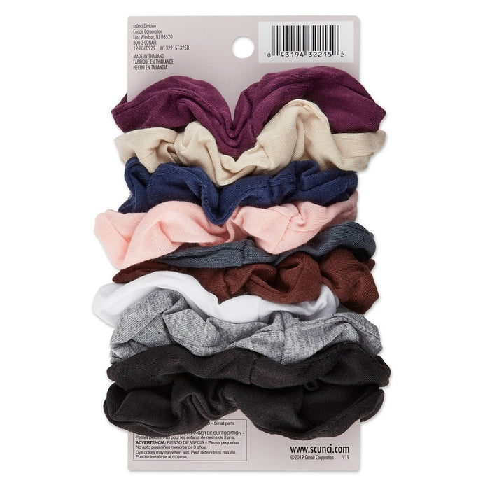 scunci Everyday & Active No Damage Large Interlock Twister Scrunchies - 10pk