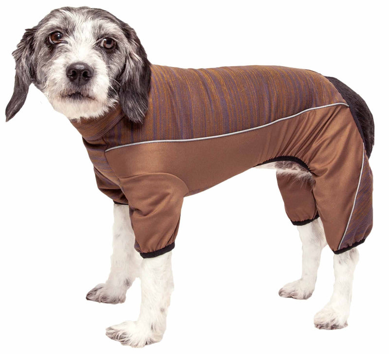 Pet Life  Active 'Chase Pacer' Medium-weight 4-Way-Stretch Yoga Fitness Dog Tracksuit