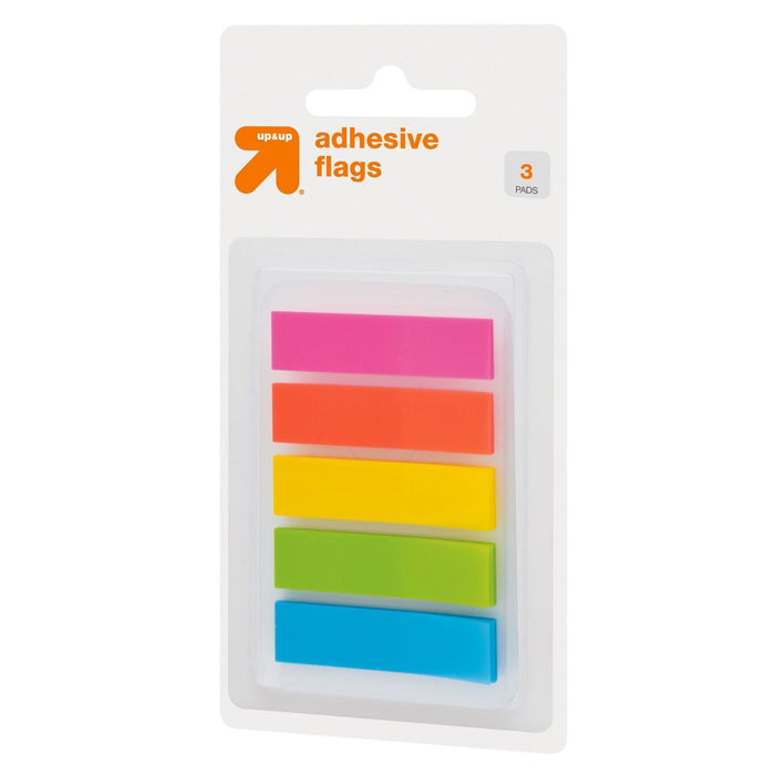 Adhesive Flags 5 Pads 150ct Solid Multicolor - up & up™