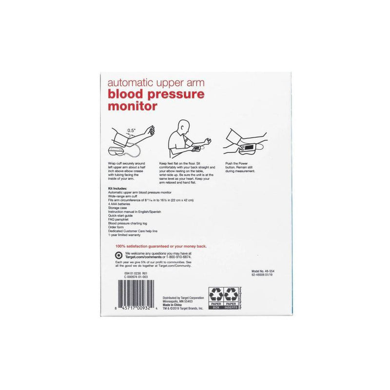 Upper Arm Blood Pressure Monitor - up & up™