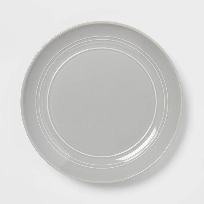 12pc Stoneware Westfield Dinnerware Set Gray - Threshold™ (LOCAL PICKUP ONLY)