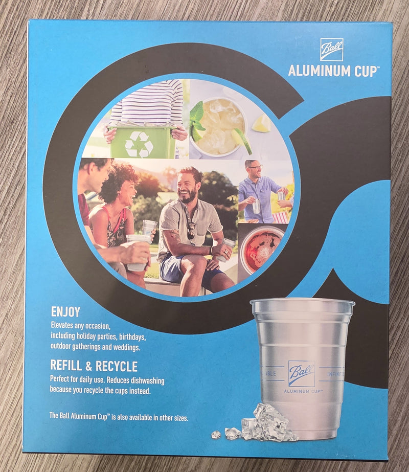 Ball Aluminum Cup Recyclable Party Cups - 16oz/24ct