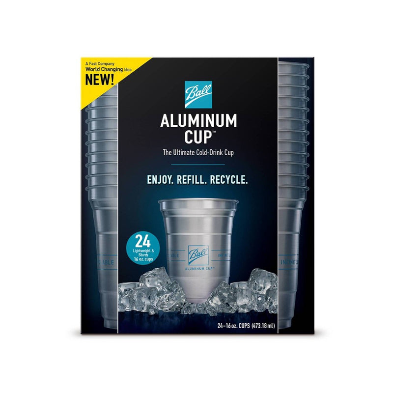 Ball Aluminum Cup Recyclable Party Cups - 16oz/24ct