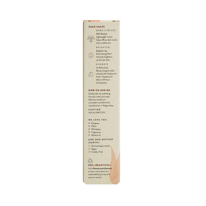 Honest Beauty  Eyes Tinted Eye Cream with Hyaluronic Acid -Terracotta -0.5 fl oz