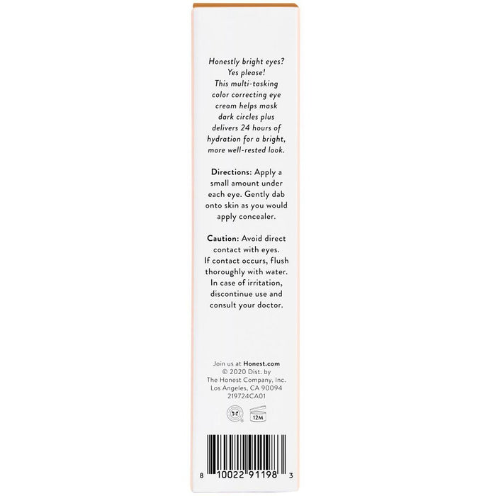 Honest Beauty  Eyes Tinted Eye Cream with Hyaluronic Acid -Terracotta -0.5 fl oz