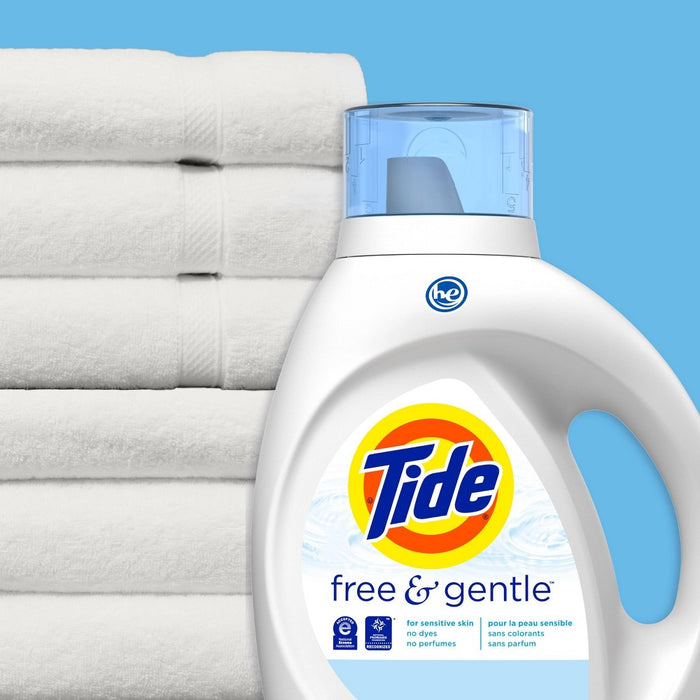 Tide High Efficiency Liquid Laundry Detergent - Free & Gentle - 115 fl oz