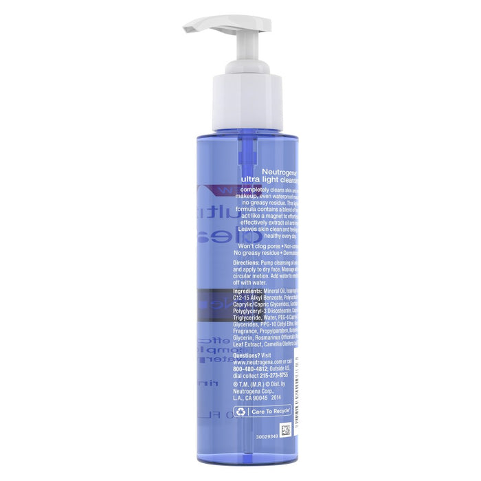 Neutrogena Ultra Light Face Cleansing Oil & Makeup Remover - 4 fl oz
