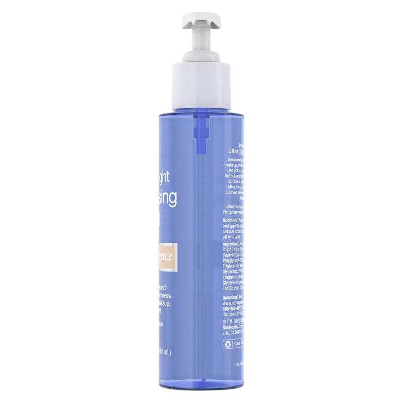 Neutrogena Ultra Light Face Cleansing Oil & Makeup Remover - 4 fl oz