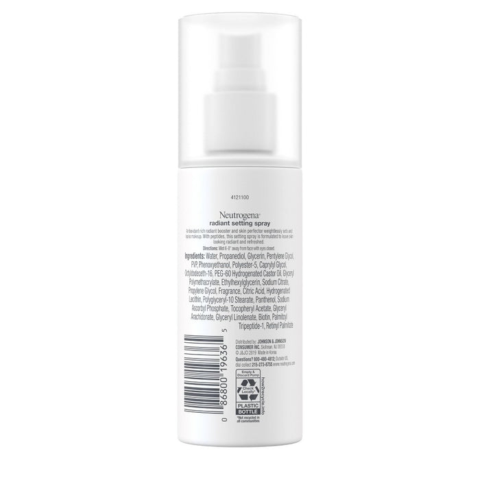 Neutrogena Radiant Makeup Setting Spray with Peptides - 3.4 fl oz