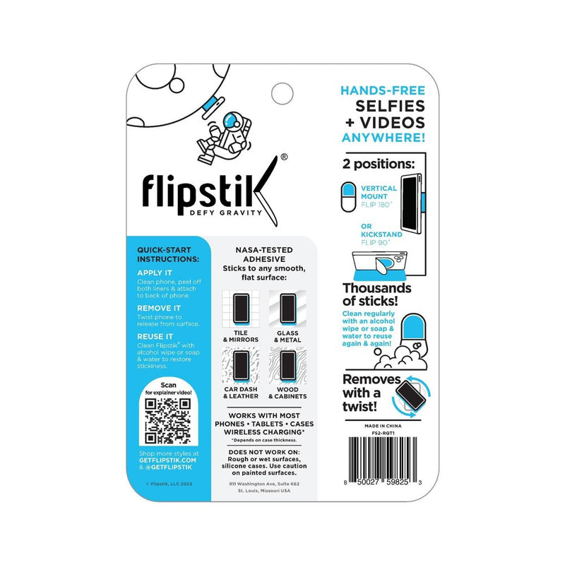Flipstik Defy Gravity Cell Phone Stick & Stand - Rose Quartz *NEW & SEALED*