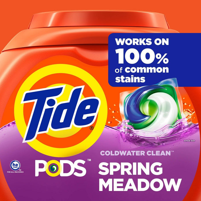 Tide Pods Laundry Detergent Pacs - Spring Meadow - 43oz/57ct